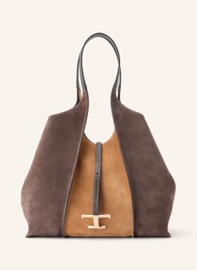 Tod's Shopper T Timeless Mit Pouch braun
