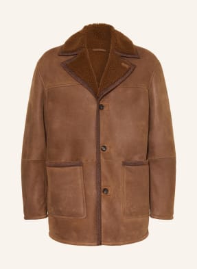 Etro Lederjacke braun