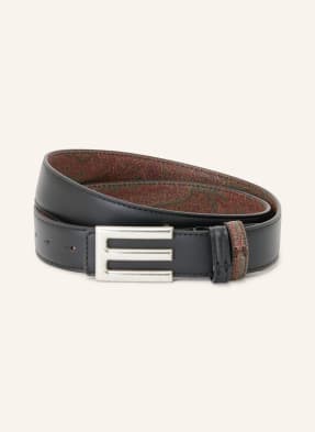 Etro Ledergürtel Zum Wenden schwarz