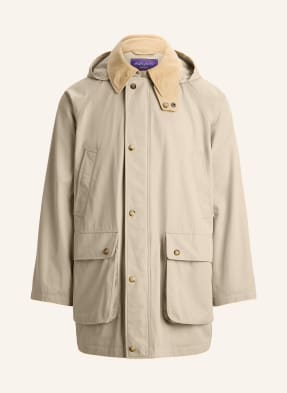 Ralph Lauren Purple Label Parka S Odnímatelnou Kapucí béžová