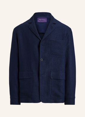 Ralph Lauren Purple Label Sako Shirley Regular Fit Z Lnu tmavě modrá