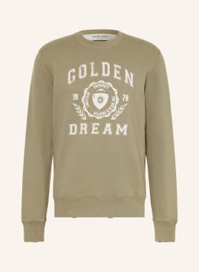 Golden Goose Mikiny Archibald khaki / krémová
