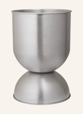 Ferm Living Květináč Hourglass stříbrná