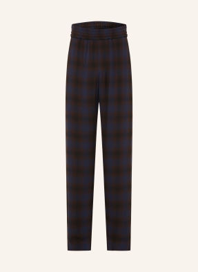 Dries Van Noten Kalhoty Z Teplákoviny, Střih Regular Fit tmavě hnědá / tmavě modrá