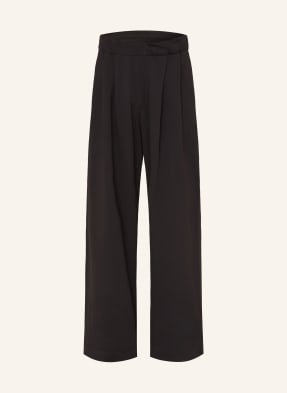 Dries Van Noten Kalhoty Hama Z Teplákoviny černá