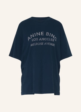 Anine Bing Tričko Cade tmavě modrá / bílá
