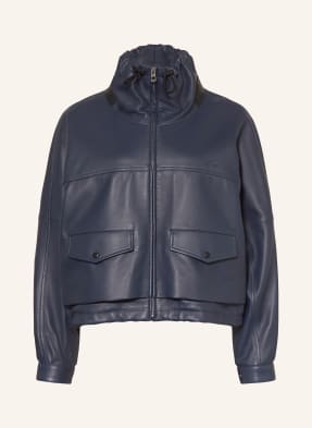 Loewe Lederjacke blau