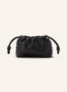 Loewe Beuteltasche Flamenco Purse Pleated Mini schwarz