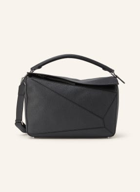 Loewe Schultertasche Puzzle Large schwarz