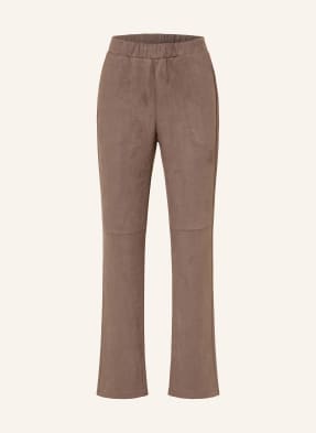 Monari Hose In Lederoptik beige