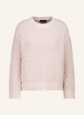 Monari Pullover Mit Glitzergarn rosa