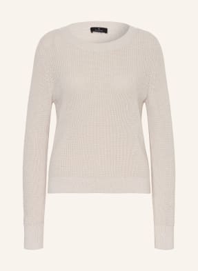 Monari Pullover Mit Glitzergarn weiss