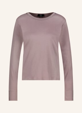 Monari Longsleeve Mit Schmucksteinen beige