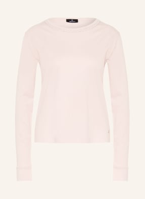 Monari Longsleeve Mit Schmucksteinen rosa