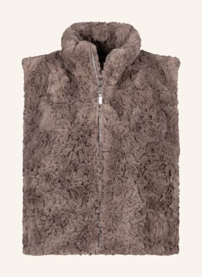 Monari Kunstfell-Weste beige
