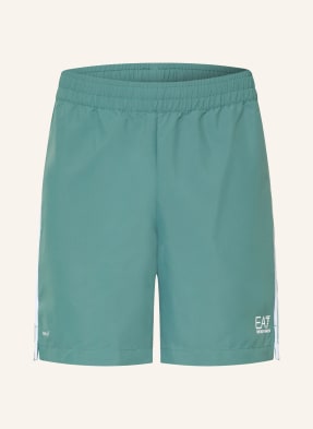 ea7 Emporio Armani Tenisové Šortky Tennis Pro zelená / bílá