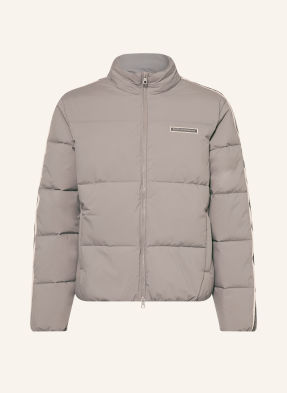 ea7 Emporio Armani Prošívaná Bunda světle šedá