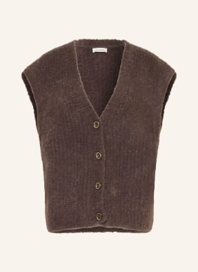 American Vintage Pletená Vesta Zolly černošedá