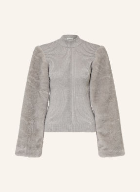 Co'couture Svetry Elisabethcc Z Kombinace Materiálů šedá