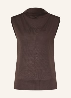 Reiss Top Honey tmavě hnědá