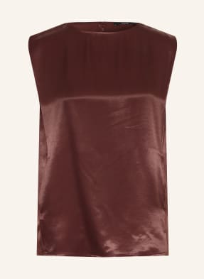Someday Blusentop Zeise Aus Satin rot