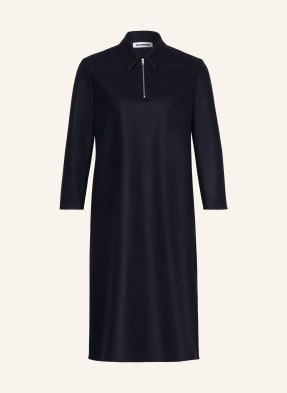 Jil Sander Šaty S 3/4 Rukávy tmavě modrá