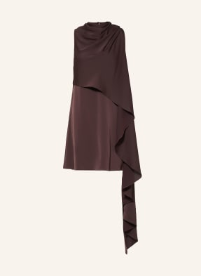 Reiss Satinkleid Wrenley braun