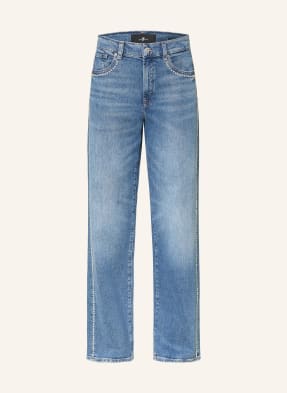 7 For All Mankind Rovné Džíny Stovepipe S Ozdobnými Kamínky 3s9 avenue