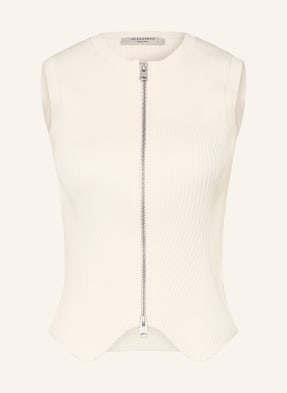 Allsaints Strickweste Cruz weiss