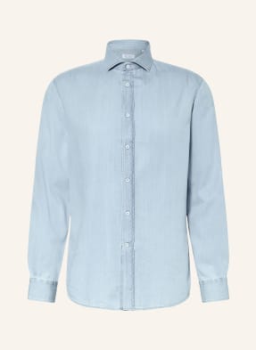 Brunello Cucinelli Džínová Košile Comfort Fit tmavě modrá