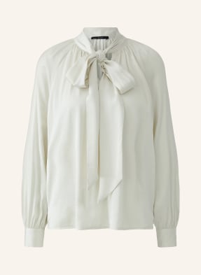 Oui Schluppenbluse Aus Satin weiss