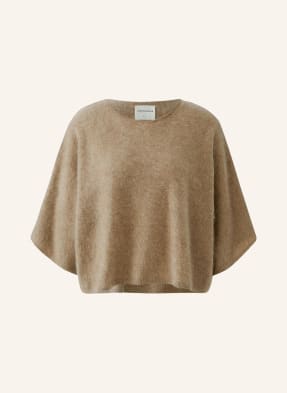 Oui Cashmere-Pullover Mit 3/4-Arm beige