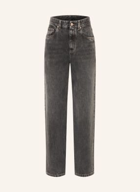Brunello Cucinelli Rovné Džíny c9827 grey denim