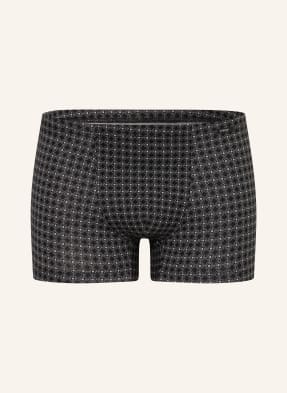 Mey Boxerky Řady Round Grid černá / světle šedá