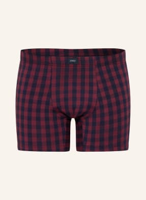 Mey Boxerky Řady Lumber Grid tmavě modrá / tmavě červená