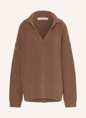 By Aylin Koenig Oversized Svetr tmavě hnědá