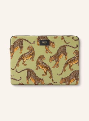 Wouf Laptop-Hülle Avo Leopard gruen