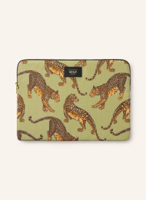 Wouf Laptop-Hülle Avo Leopard gruen