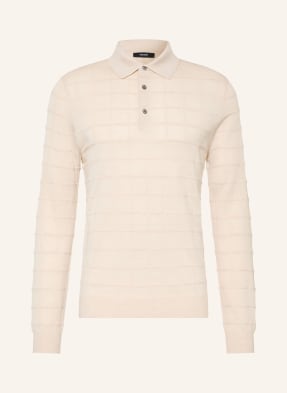 Reiss Strick-Poloshirt Pallas weiss