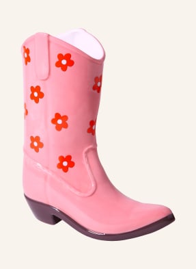 Doiy Váza Rodeo Cowboy Boot růžová / červená / bílá