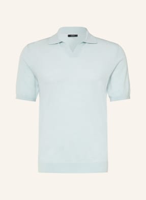 Reiss Strick-Poloshirt Duchie Aus Merinowolle blau