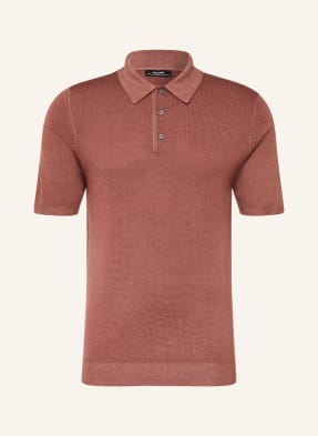 Reiss Strick-Poloshirt Jackdaw Aus Merinowolle rosa