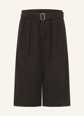 Allsaints Šortky Marko Z Lnu černá