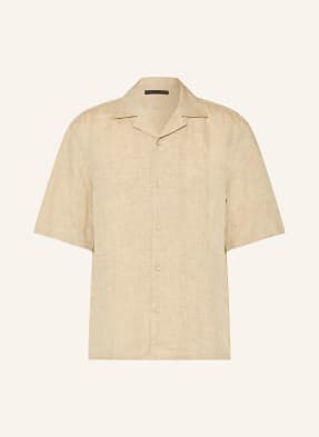 Boss Letní Košile Cesar Comfort Fit Z Lnu béžová
