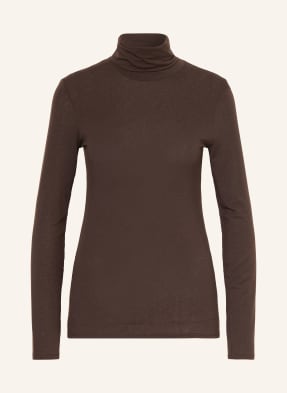 Hanro Rollkragenshirt Ultralight Wool braun