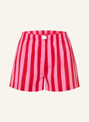 Mey Spací Šortky Ze Série Happy Stripes růžová / červená