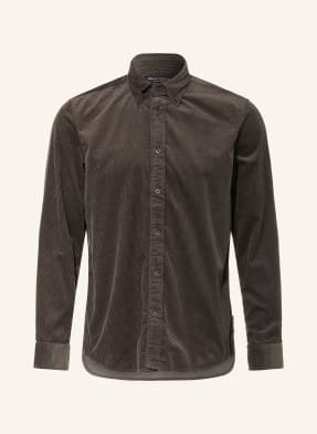 Marc O'polo Kordová Košile Regular Fit černošedá