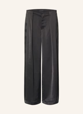 Allsaints Marlenehose Lola Aus Satin schwarz