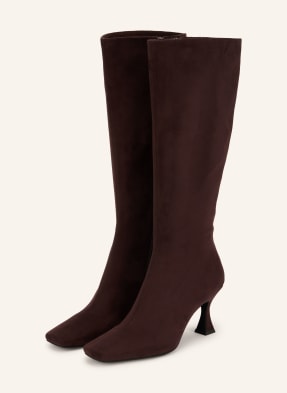 Jeffrey Campbell Kozačky Checkmate tmavě hnědá