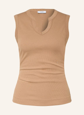 Reiss Top Thena světle hnědá